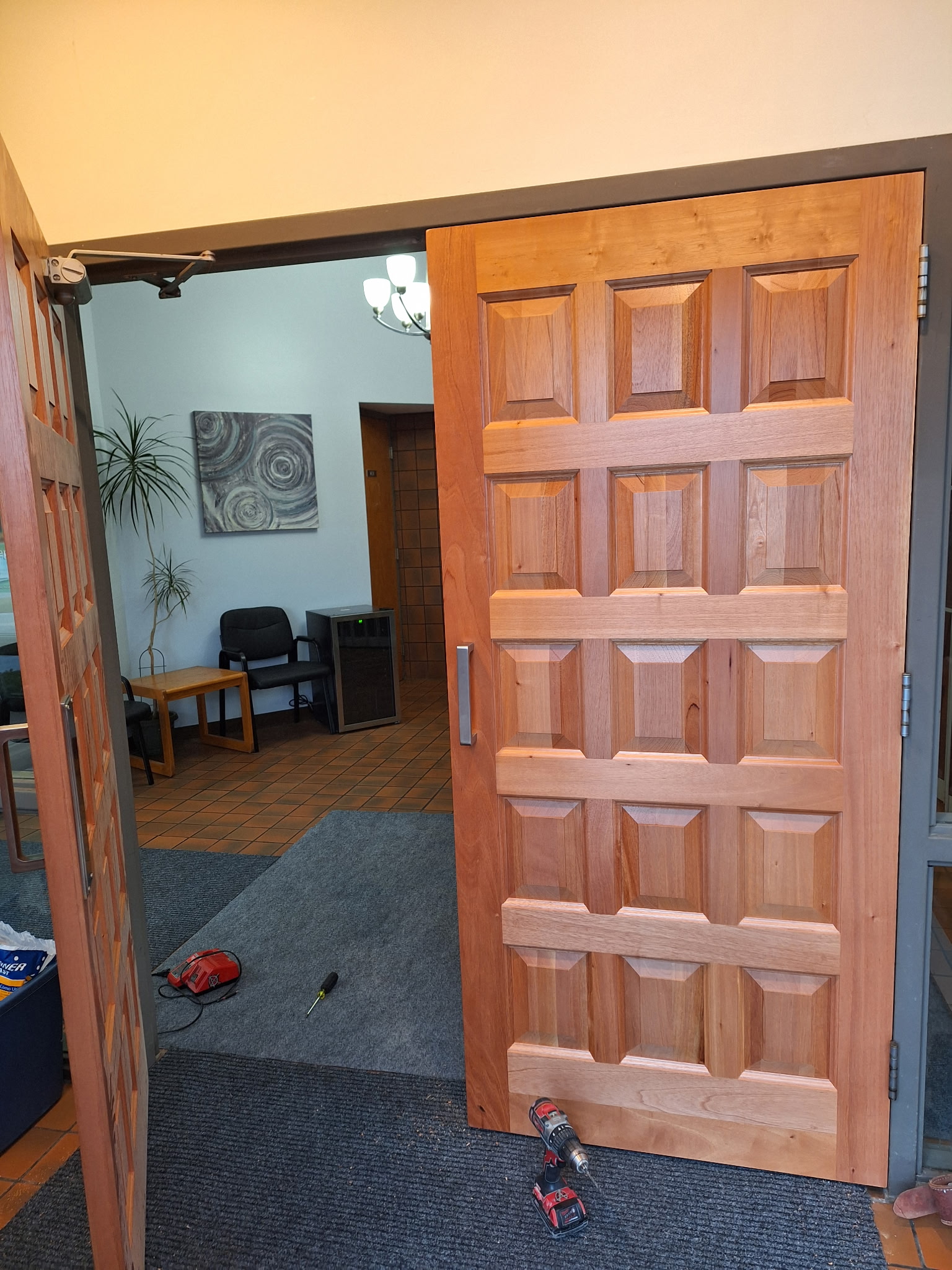 Custom Wood Door Installation